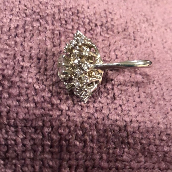 18 KGE CZ cocktail ring size 6 - Picture 6 of 14